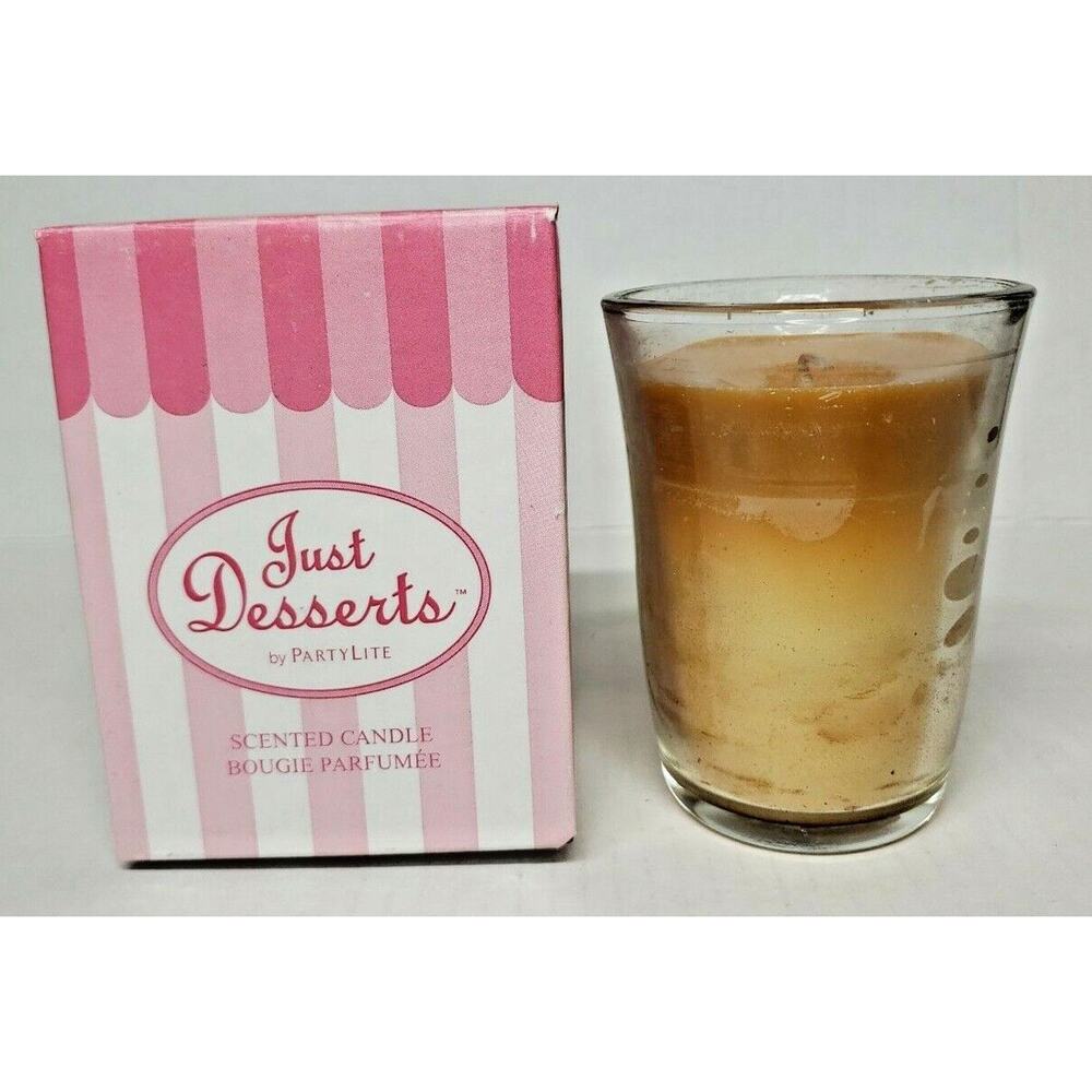 Vintage Partylite Just Desserts Jar Vanilla Shortbread New Box P1I/G14773